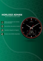 horloge adhan noir
